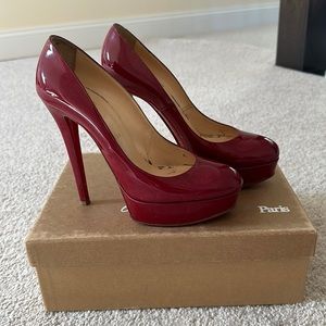 Burgundy heels, size 38.5